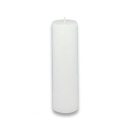 ZEST CANDLE Zest Candle CPZ-112-24 2 x 6 in. White Pillar Candle -24pcs-Case - Bulk CPZ-112_24